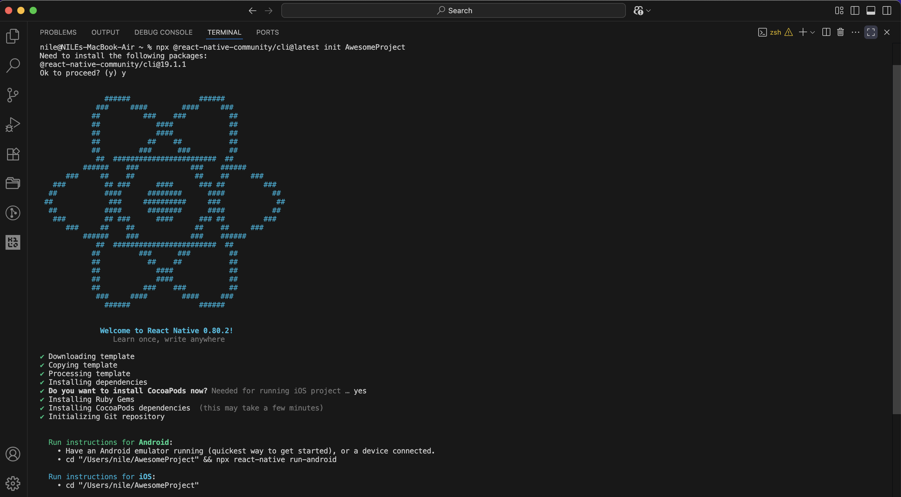 React Native Installation Guide